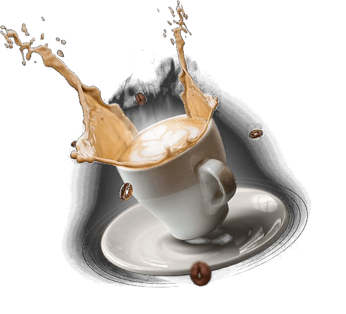 Kaffekop med splash